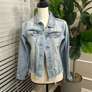 BLUE AGE Distressed Denim Jacket